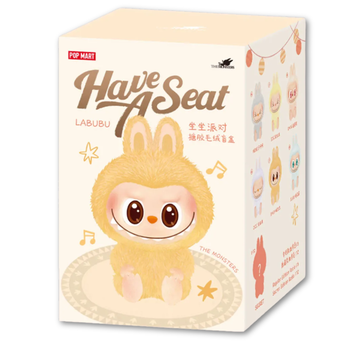 Pop Mart Labubu The Monsters Have a Seat Vinyl Plush Sealed Case Single Blind Box