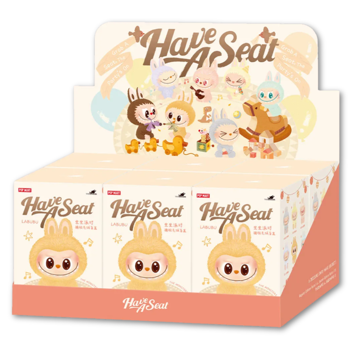 Pop Mart Labubu The Monsters Have a Seat Vinyl Plush Sealed Case Single Blind Box