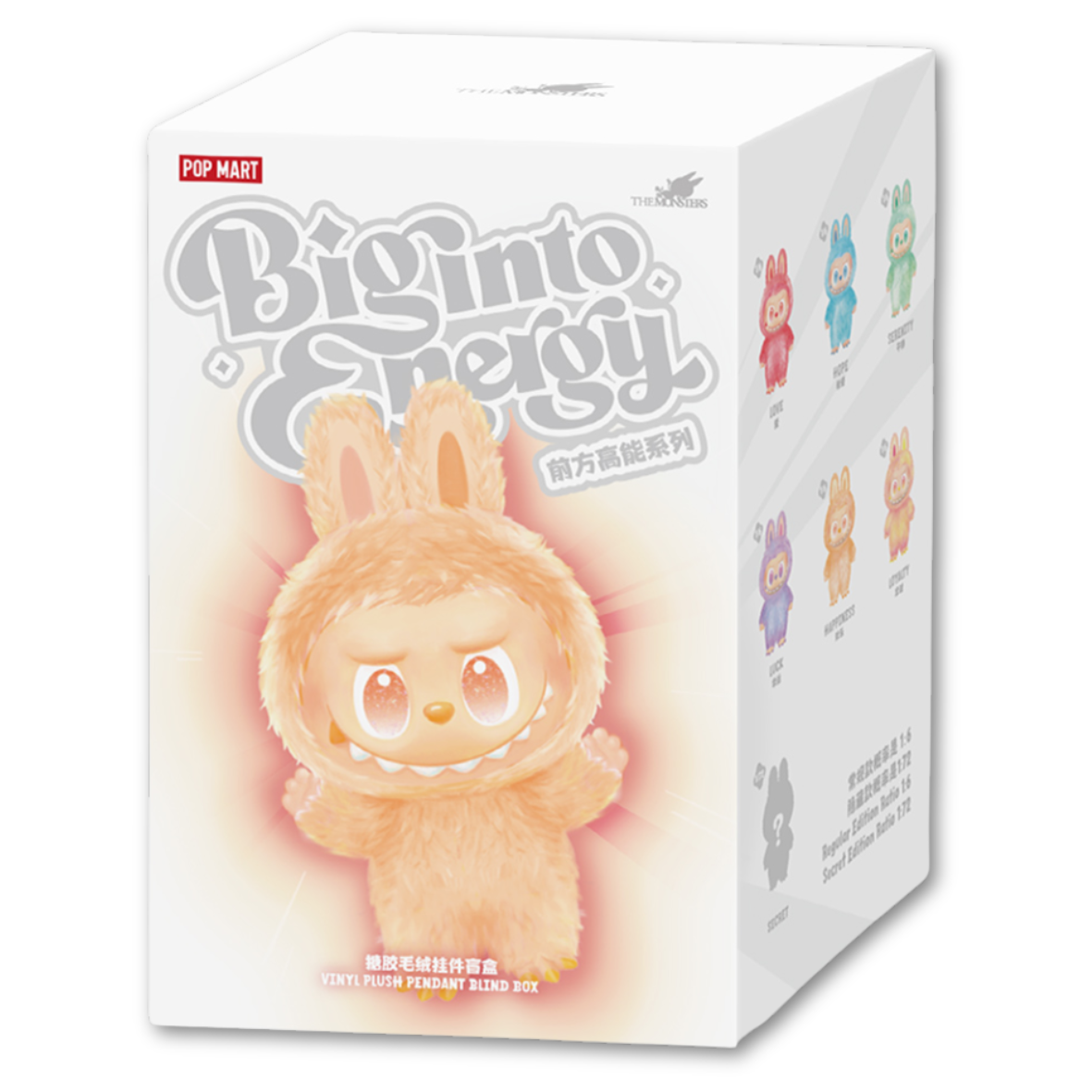 Pop Mart Labubu The Monsters Big into Energy Series Vinyl Plush Pendant Sealed Single Blind Box