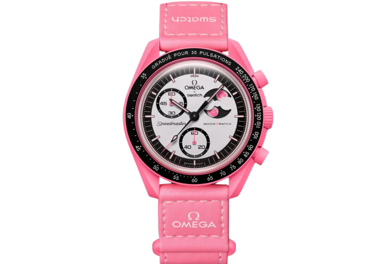 Swatch x Omega Bioceramic Moonswatch Mission to The Pink Moonphase - (SO33P700)