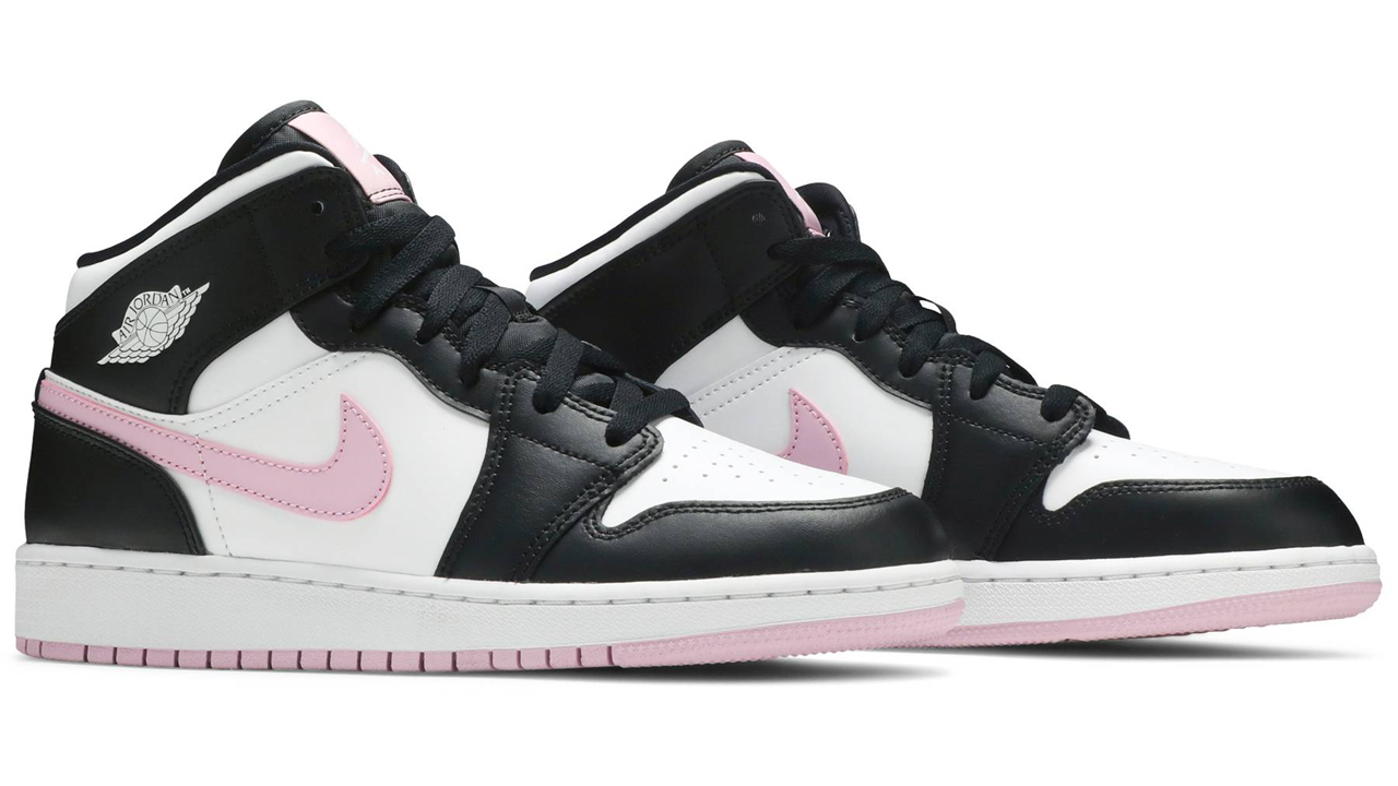 Air Jordan 1 Mid 'White Light Arctic Pink'