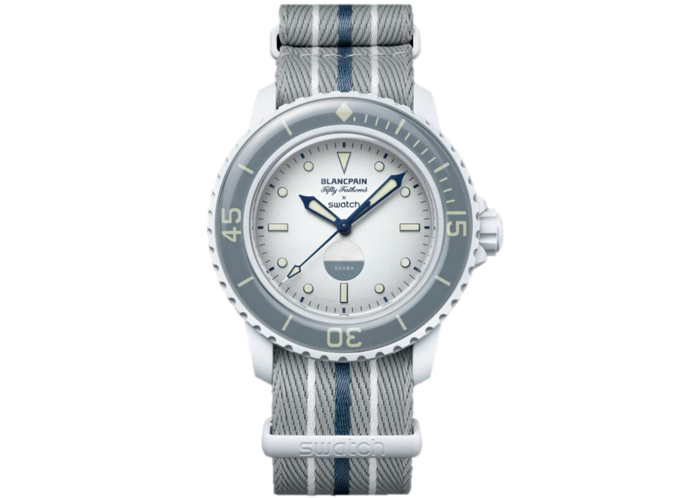 Swatch x Blancpain Bioceramic Scuba Fifty Fathoms Antarctic Ocean (SO35S100)