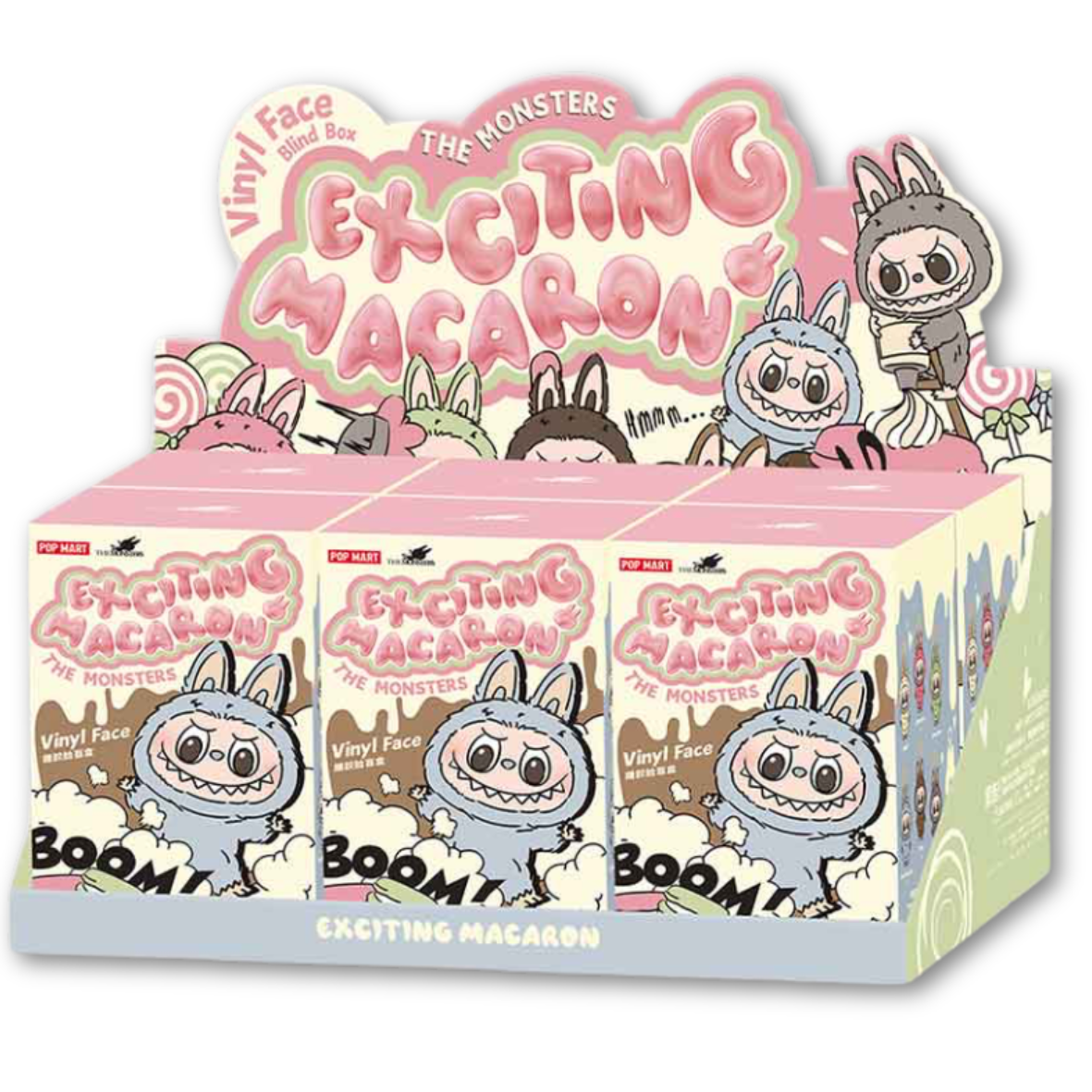 Pop Mart Labubu The Monsters Tasty Macarons Vinyl Face Sealed Case (6 Blind Boxes)