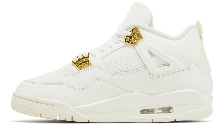 Air Jordan 4 Retro Sail 'Metallic Gold'