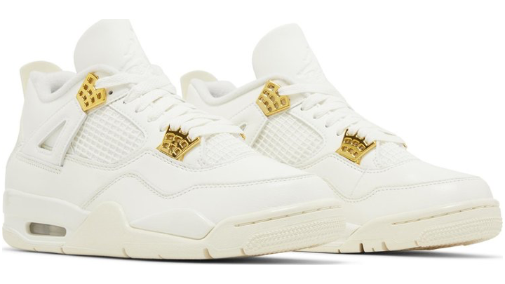 Air Jordan 4 Retro Sail 'Metallic Gold'