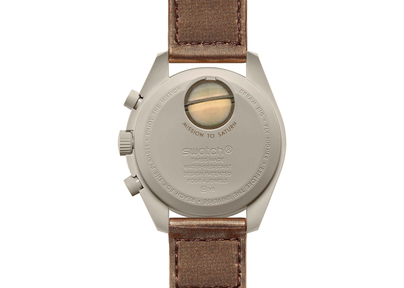 Swatch x Omega Bioceramic Moonswatch Mission to Saturn (SO33T100)