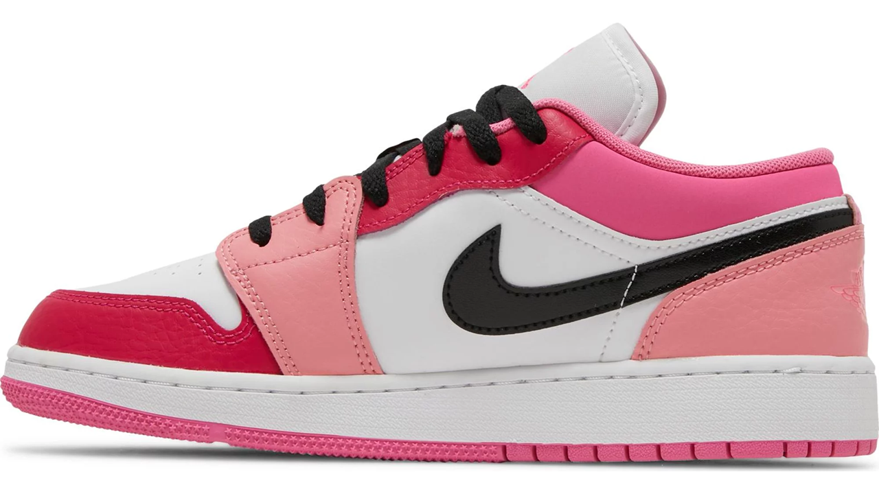 Air Jordan 1 Low GS 'Pink Red'