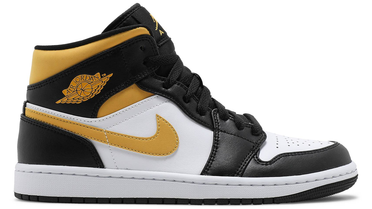 Air Jordan 1 Mid 'Pollen Black University Gold'