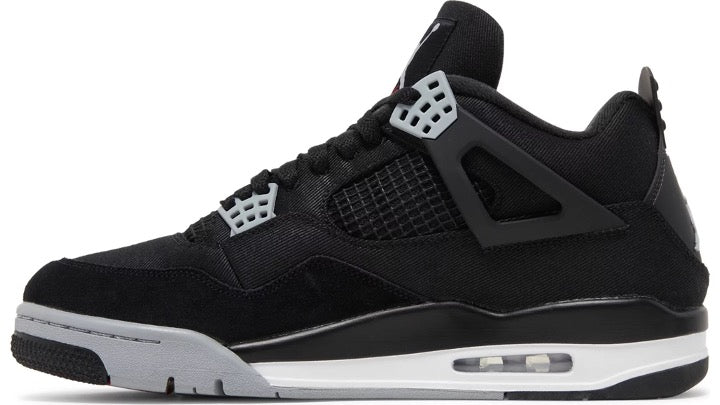 Air Jordan 4 Retro 'Black Canvas'