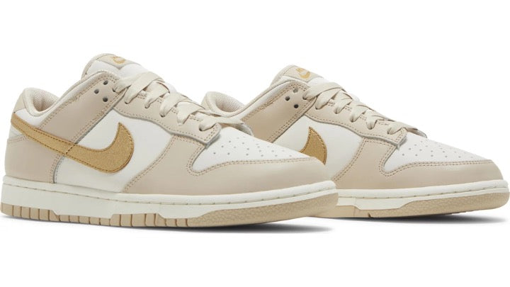 Nike Dunk Low ' Phantom Metallic Gold - Gold Swoosh'