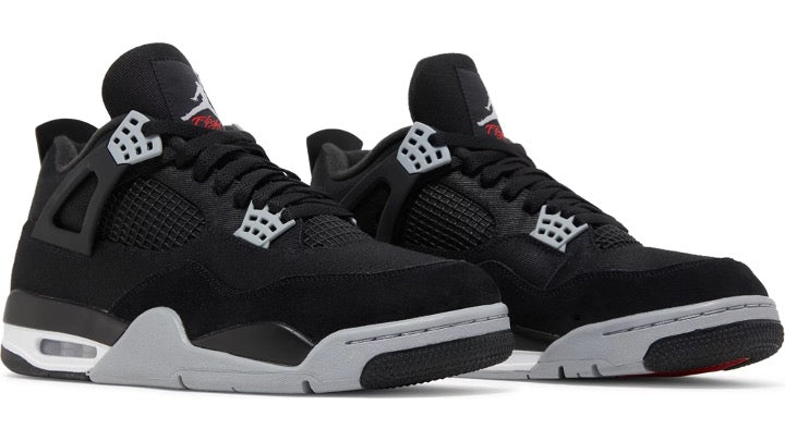 Air Jordan 4 Retro 'Black Canvas'