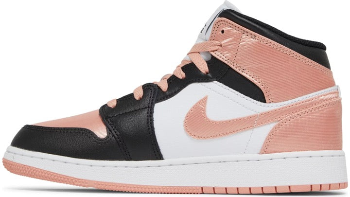 Air Jordan 1 Mid GS 'White Light Madder Root'