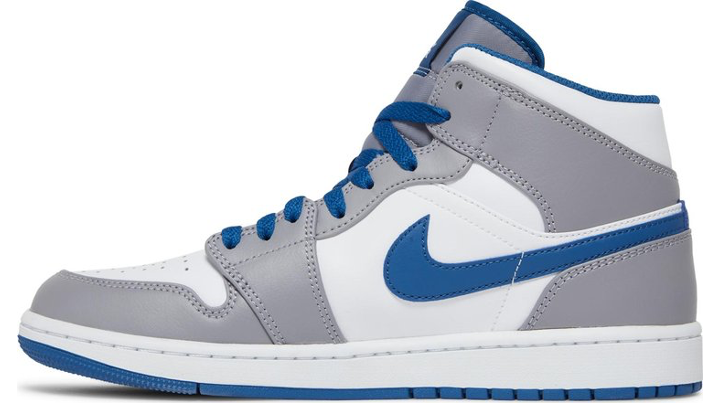 Air Jordan 1 Mid 'Cement True Blue'