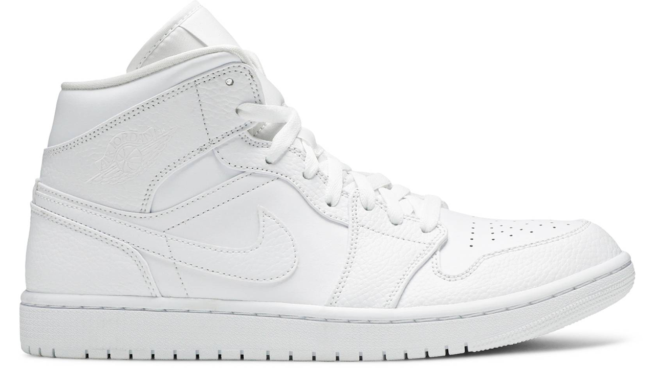 Air Jordan 1 Mid 'Triple White'