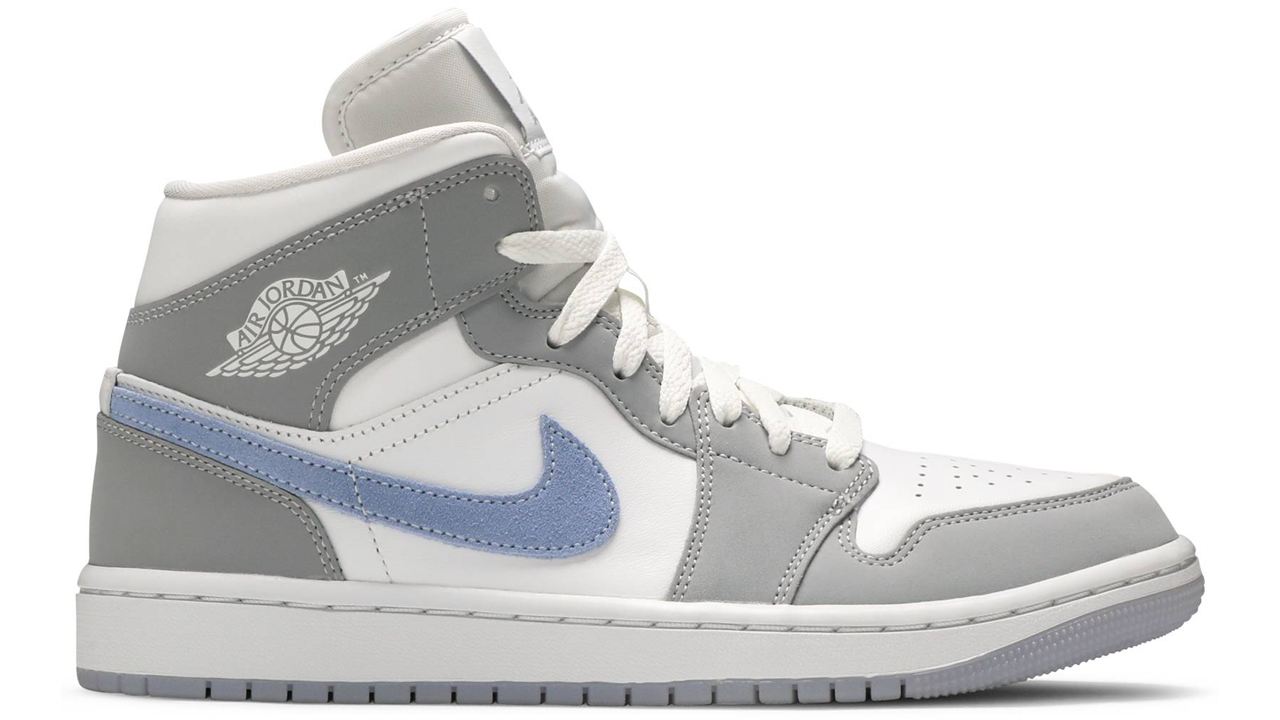 Air Jordan 1 Mid 'Wolf Grey Aluminum'