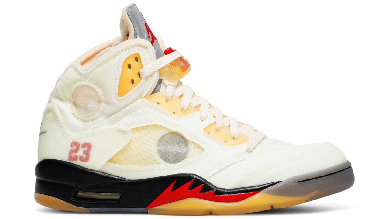 Off-White x Air Jordan 5 SP 'Sail'