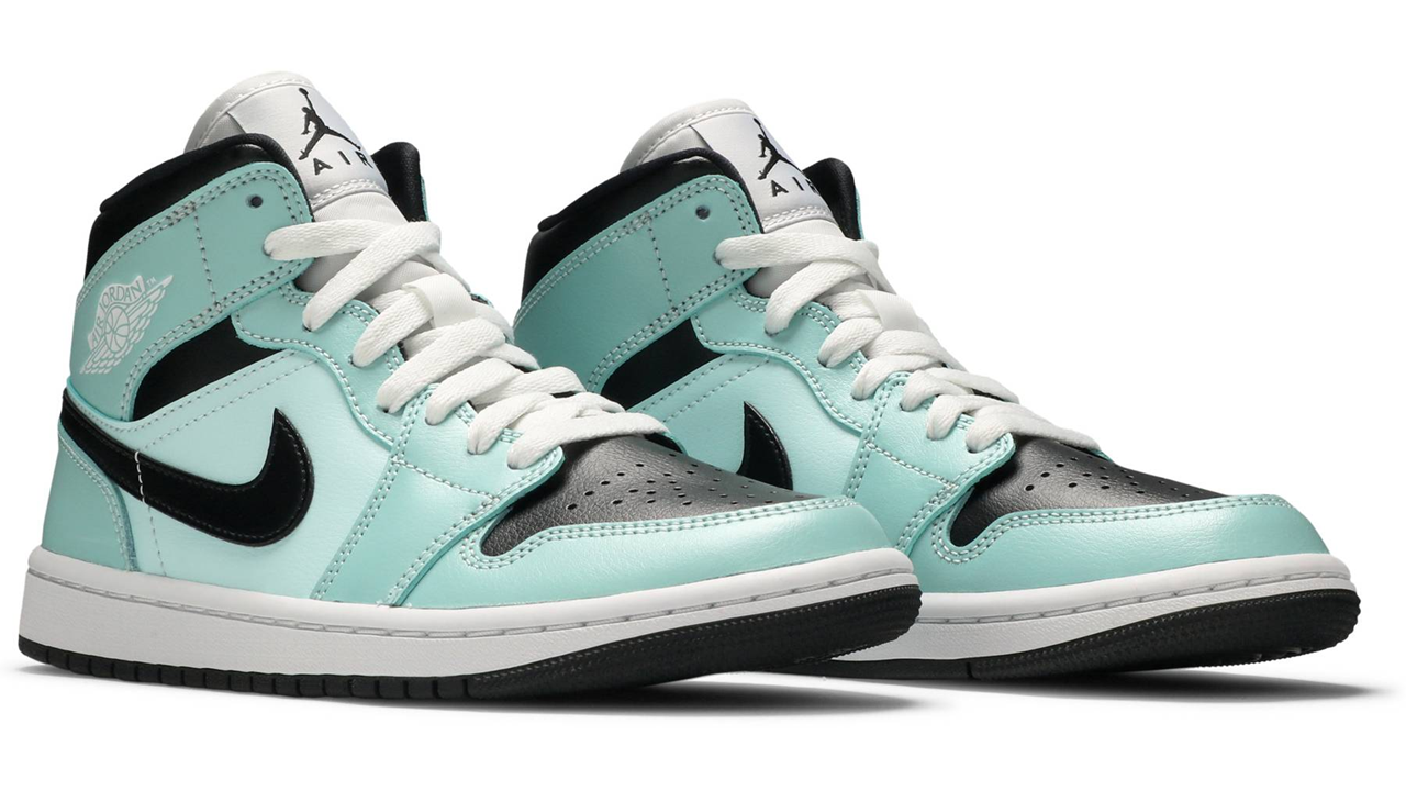 Air Jordan 1 Mid 'Aqua Black'