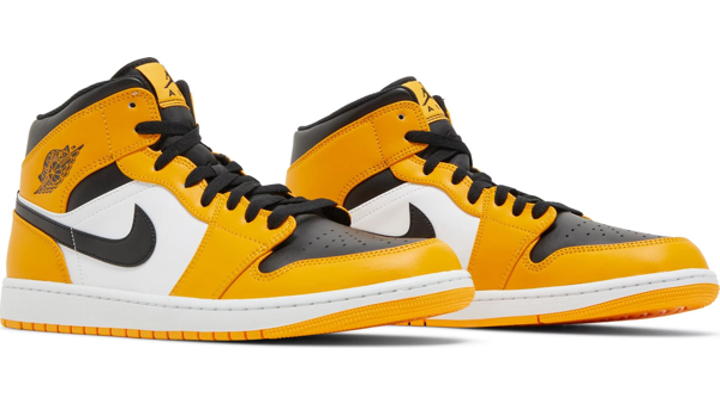 Air jordan 1 hot sale mid yellow toe